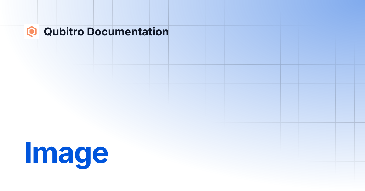 Image qubitro documentation