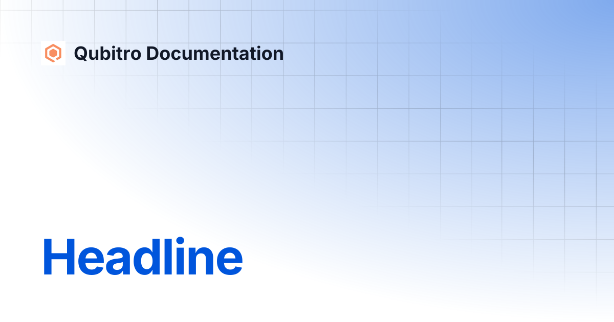 Headline | Qubitro Documentation
