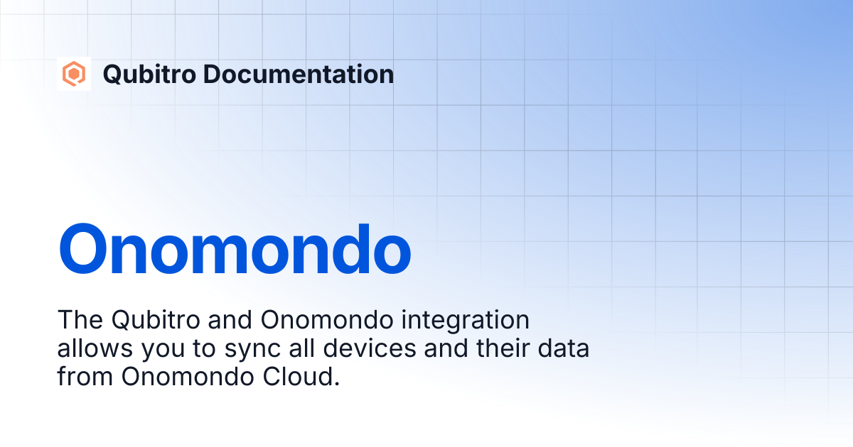 Onomondo | Qubitro Documentation