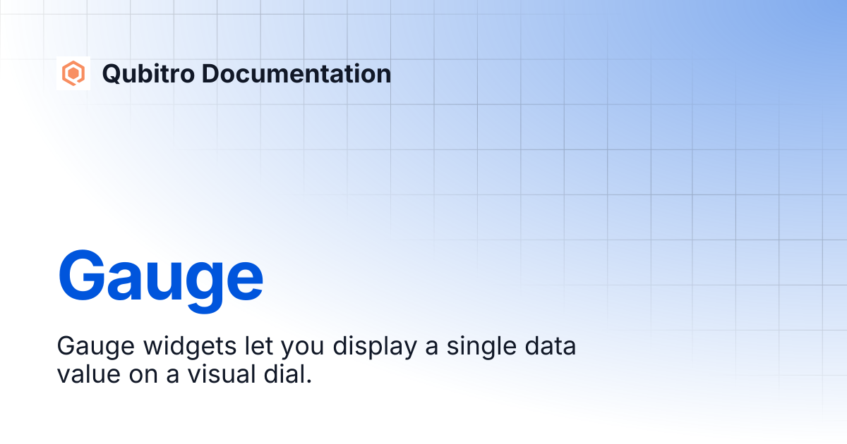 Gauge | Qubitro Documentation